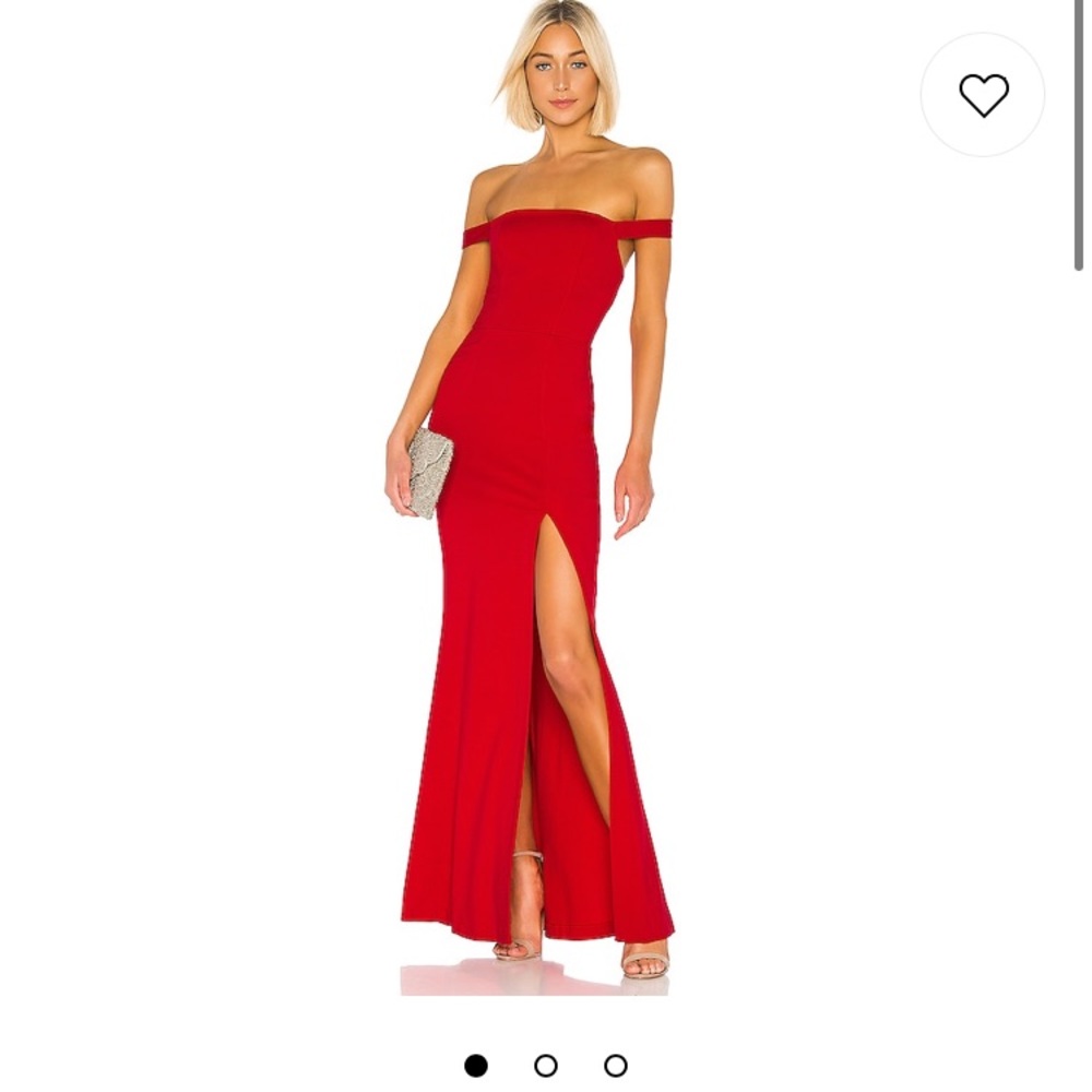 NEW NWT Caspian Gown Fiery Red Lovers + Friends